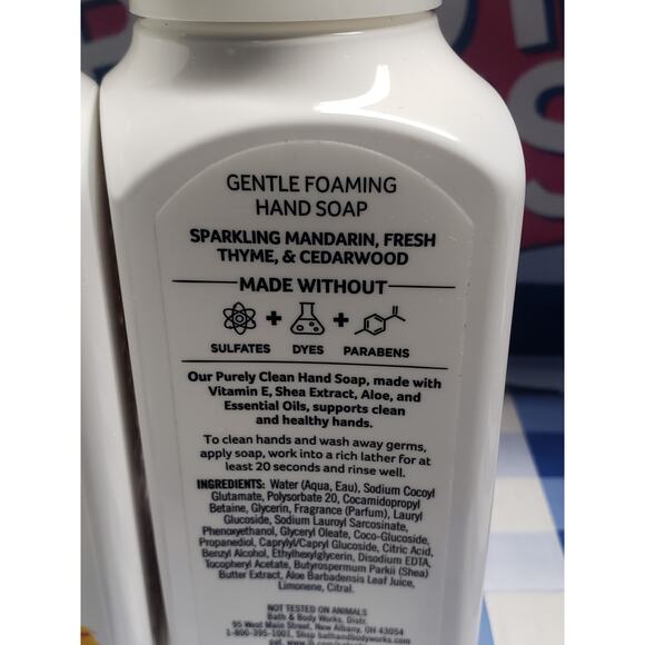 BBW Purely Clean Kitchen Mandarin Gentle Foaming Hand Soap - Picture 2 of 2